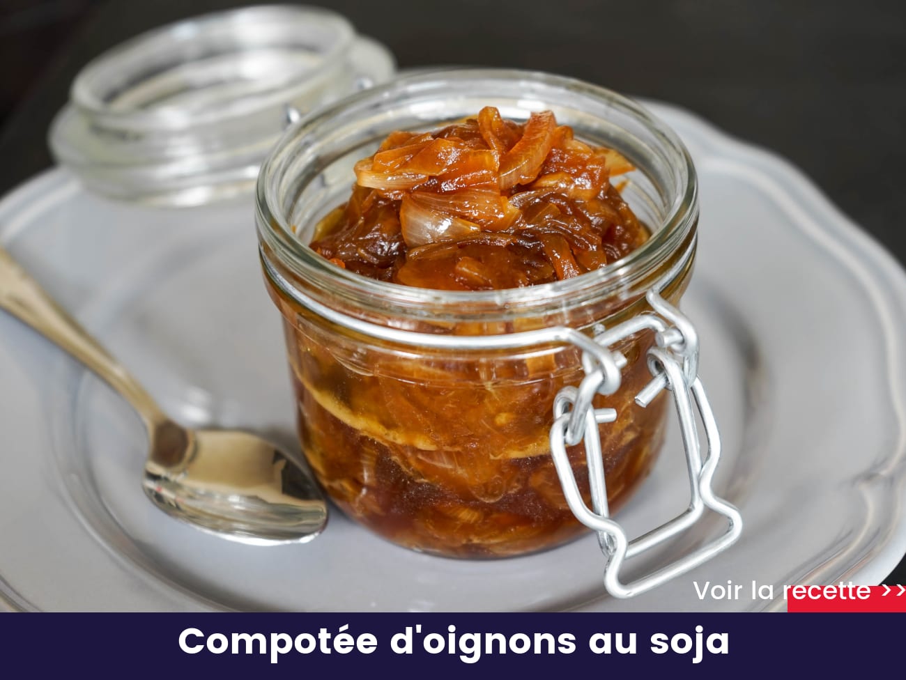 Compotée d'oignons au soja